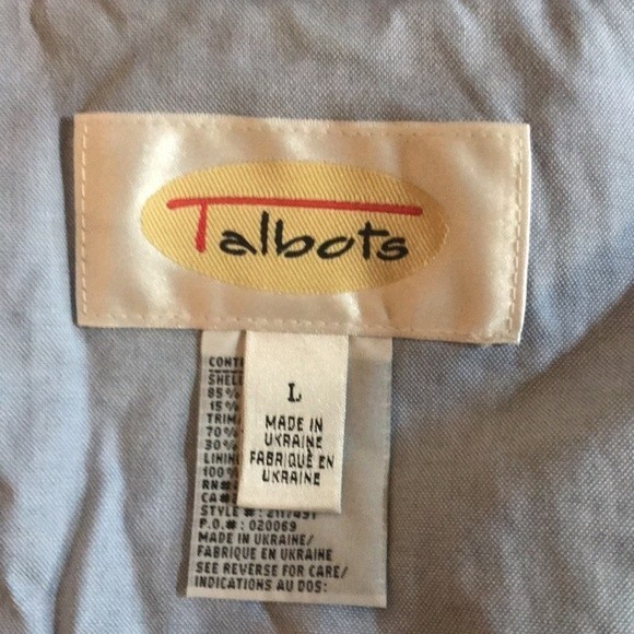 Talbots Hooded Jacket Lg. - Picture 9 of 9